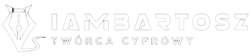 Białe logo firmy. Zamieszone w stopce na stronie internetowej.